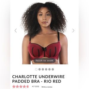 Parfait Charlotte underwire padded bra 
6901 32G UK, 32I US